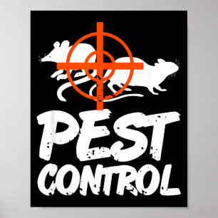 Poster Contrôle drôle de l'humour des parasites pour les