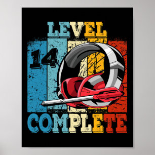 Poster Contrôleur de jeu complet de niveau 14 déverrouill