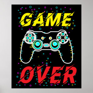 Poster Contrôleur de jeu sur vidéo