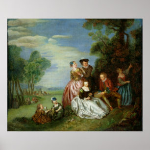 Poster Conversation dans un parc