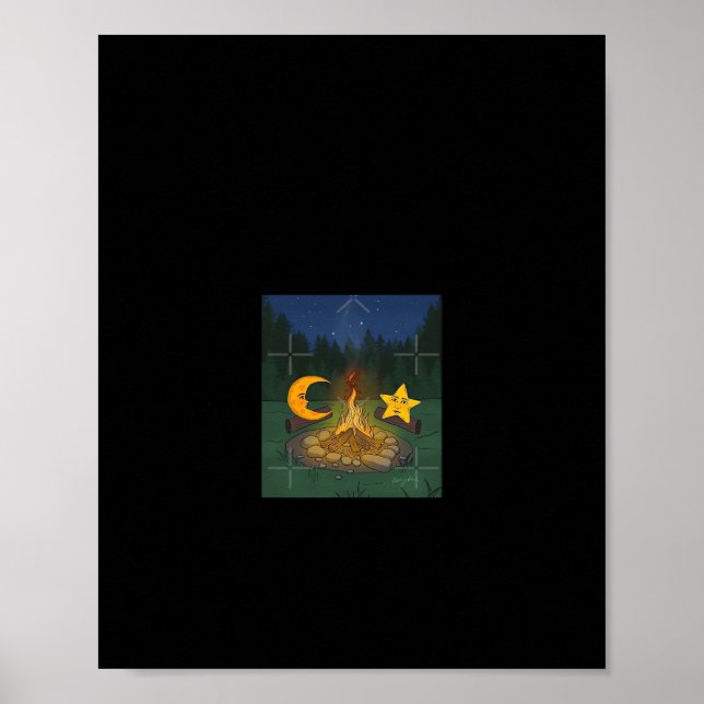 Poster Conversation Entre La Lune Graphique (Devant)