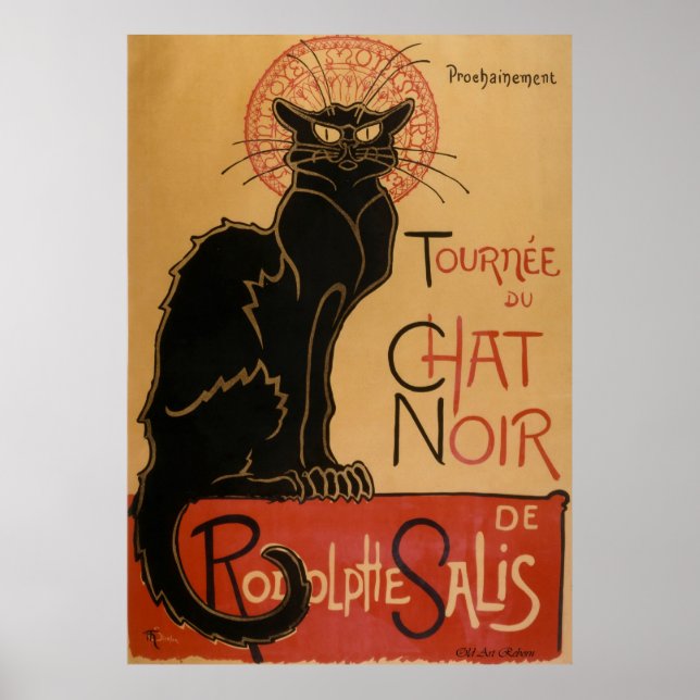 Poster Conversation Noir ~ Chat noir (Devant)