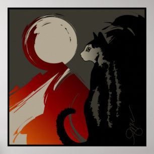 Poster Conversation Ombre d'un