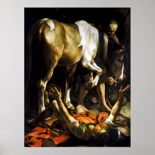 Poster Conversion du Caravaggio sur le chemin de Damas