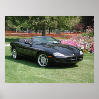 Poster Convertible Jaguar XK8