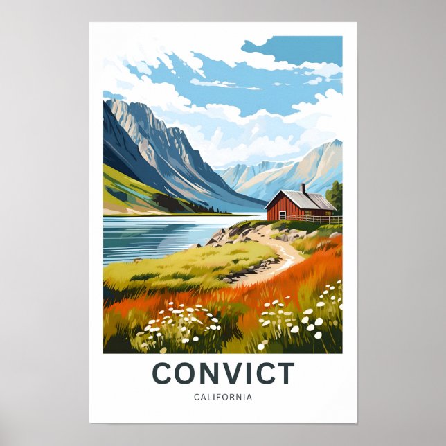 Poster Conviction California Travel Print (Devant)