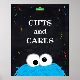 Poster Cookie Monster 1er Anniversaire Cadeaux & Cartes