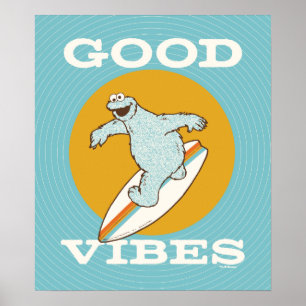Poster Cookie Monster Good Vibes
