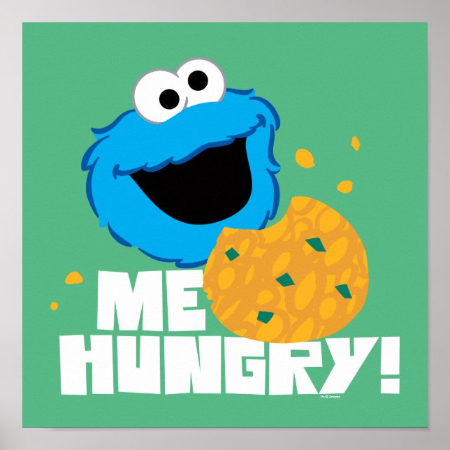 Poster Cookie Monster | Moi qui ai faim ! (Devant)