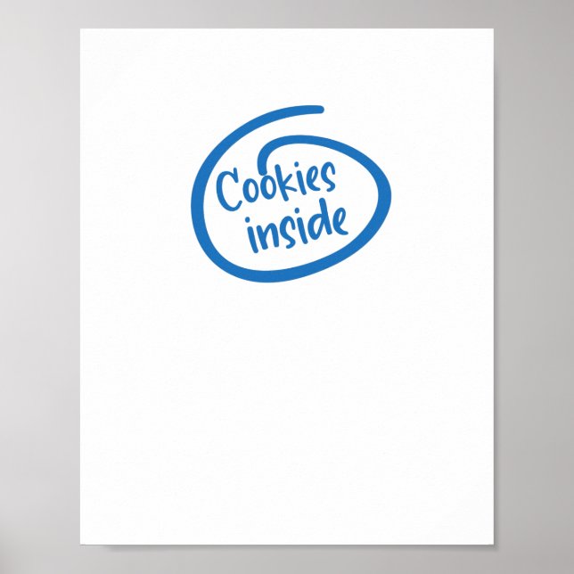 Poster Cookies à l'intérieur (Devant)