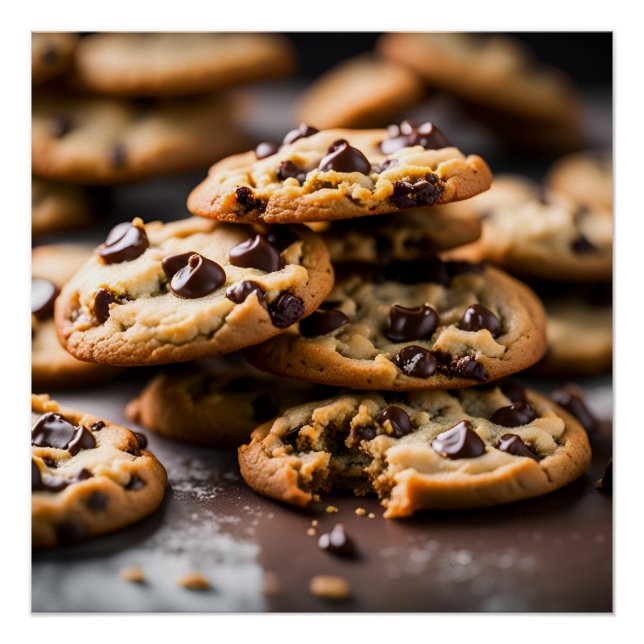 Poster Cookies de chips au chocolat (Devant)