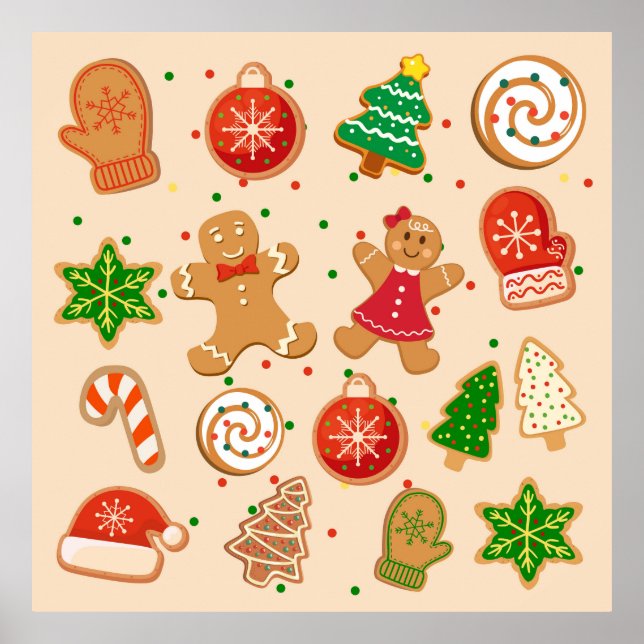 Poster Cookies de Noël (Devant)