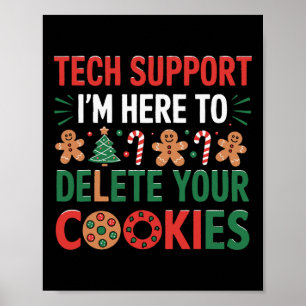 Poster Cookies de Noël pour femmes et hommes de l'assista