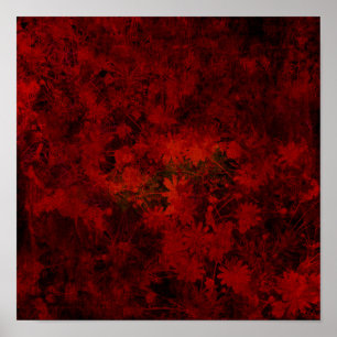 Poster Cool, art moderne floral / fleuriste motif