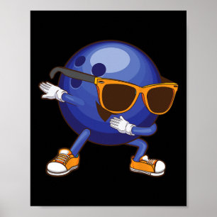 Poster Cool Bowling Art Pour Hommes Femmes Garçons Kid Bo