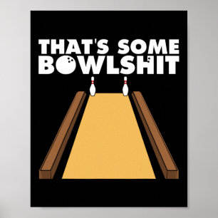 Poster Cool C'est un cadeau de Bowl drôle Bowling pour le