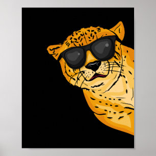 Poster Cool Cheetah Lover Cadeaux Enfants Sunglases Cheet