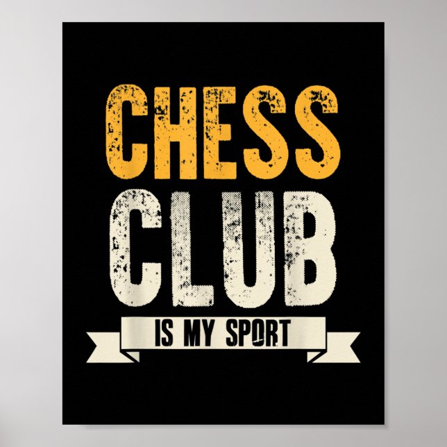 Poster Cool Chess Player (Devant)
