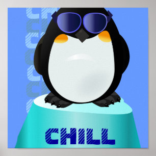 Poster COOL CHILL Penguin