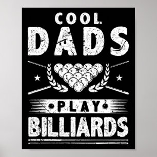 Poster Cool Dads Jouer Billard