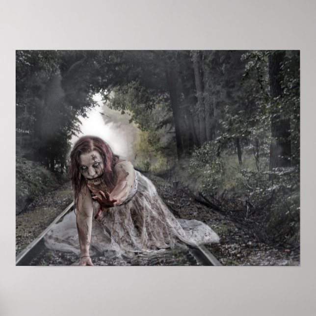 Poster Cool fille Zombie (Devant)