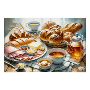 Poster Cool gourmets sandwich pain viande