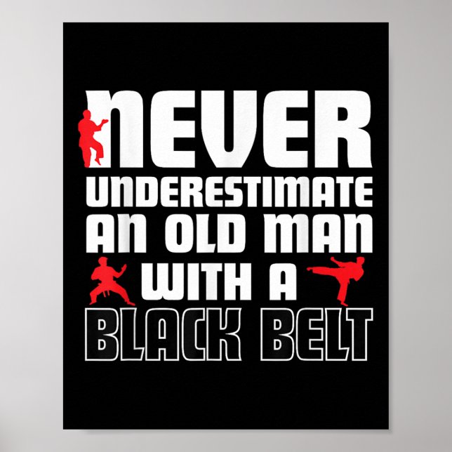 Poster Cool Karate Humor Shirt For Men. Funny Martial Art (Devant)