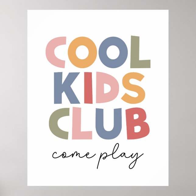 Poster Cool Kids Club (Devant)