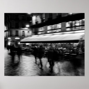 Poster Cool, moderne, brouillard urbain Paris
