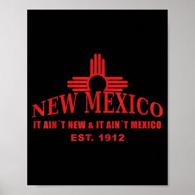 Poster Cool New Mexico It Aint New &amp; Aint Mexico Tee  (Devant)