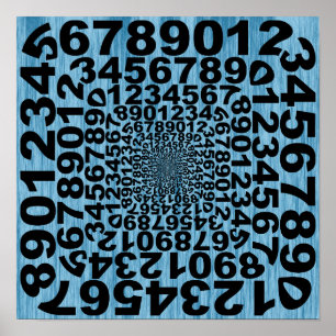 Poster Cool Number Illusion