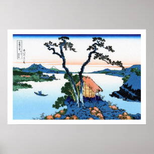 Poster Cool oriental japanese Hokusai Fuji View landscape