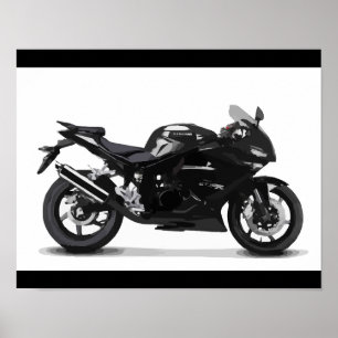 Poster COOL RACING SPORTS MOTOCYCLE NOIR 297090 motorbi