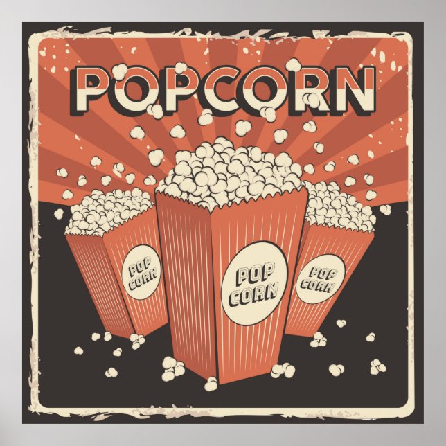 Poster cool rétro accueil théâtre mot art (Devant)