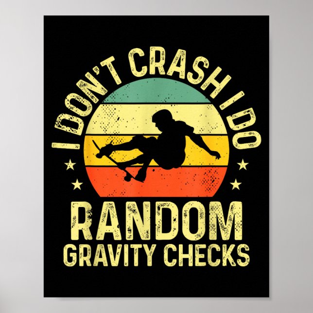 Poster Cool Skateboard Art For Men Women Skateboarding Sk (Devant)