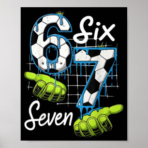 Poster Cool Soccer 67 Mains qui dégoulinent Six Sept Géné