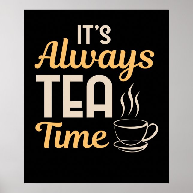 Poster Cool Son Tea Time Tea Party Tea Party Les amoureux (Devant)