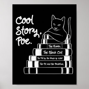 Poster Cool Story Poe Chat noir Edgar Allan Poe