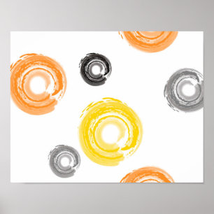 Poster Cool, tendance, urbain, moderne peinture brosse