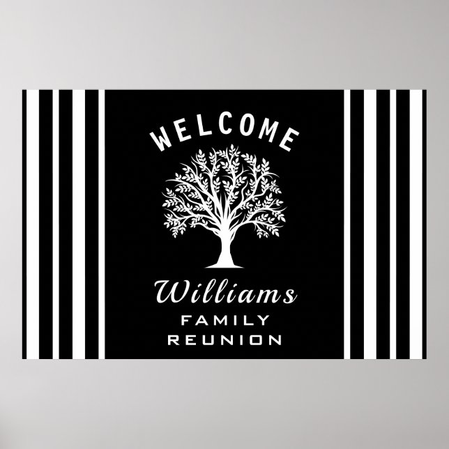 Poster Cool Tree Road Trip Vacances d'été Famille Réunion (Devant)