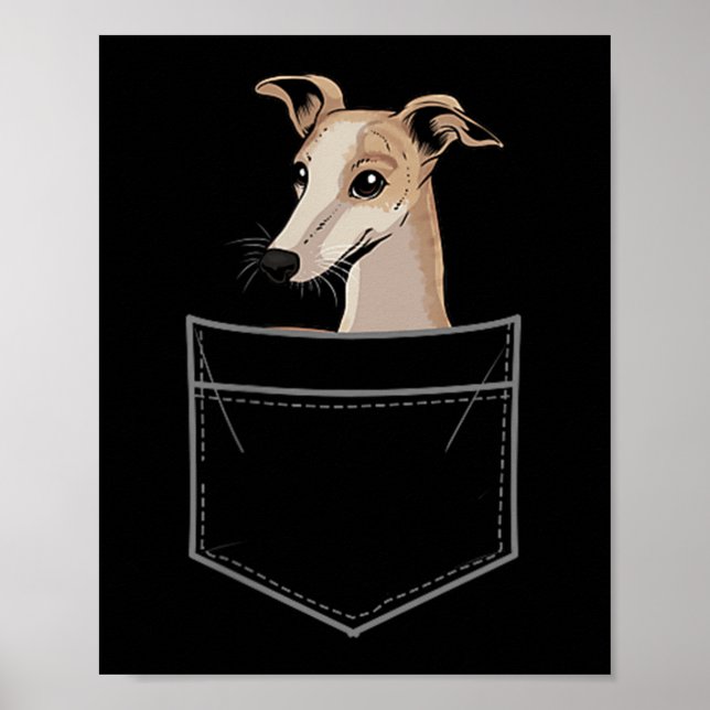 Poster Cool Whippet Design For Men Women Pet Dog Whippet  (Devant)
