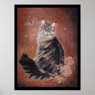 Poster Coon cat du Maine par Renee Lavoie