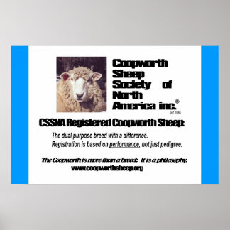 Poster Coopworth Sheep Society of North America