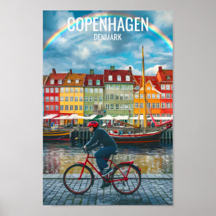 Poster Copenhague Danemark célèbre Travel Place