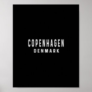 Poster Copenhague Danemark - Voyage Vacances Séjour Férié