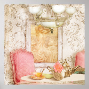 Poster Copie 1900 de salon de thé de Paris C. Paris