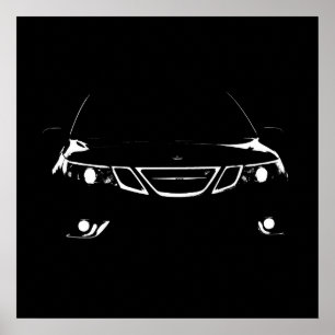 Poster Copie aérienne de Saab 9-3