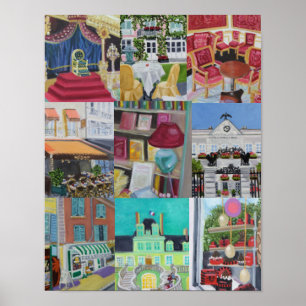 Poster Copie/affiche de collage de Fontainebleau