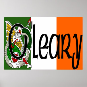 Poster Copie celtique de dragon d'O'Leary
