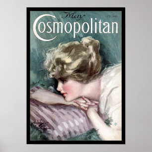Poster Copie cosmopolite de couverture de magazine du cru